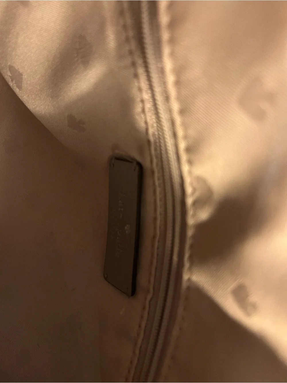 kate spade Light Gray Pebbled Leather Crossbody Flap Bag